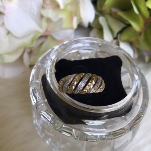 Sterling Silver/Goldtone Ring